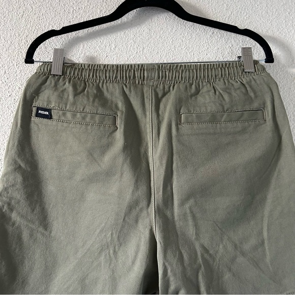 RSQ Men’s Pull On Shorts Olive Green Small casual Summer Vacation Beach Summer - Picture 5 of 8